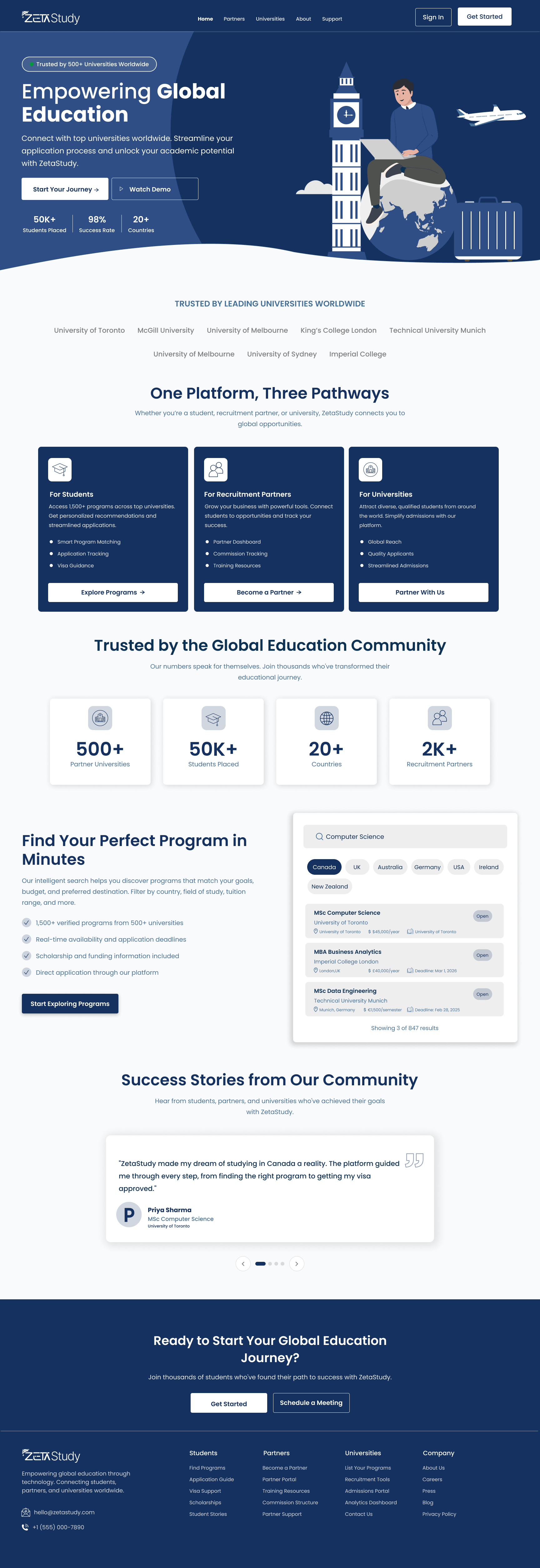 ZetaStudy Global Education Platform