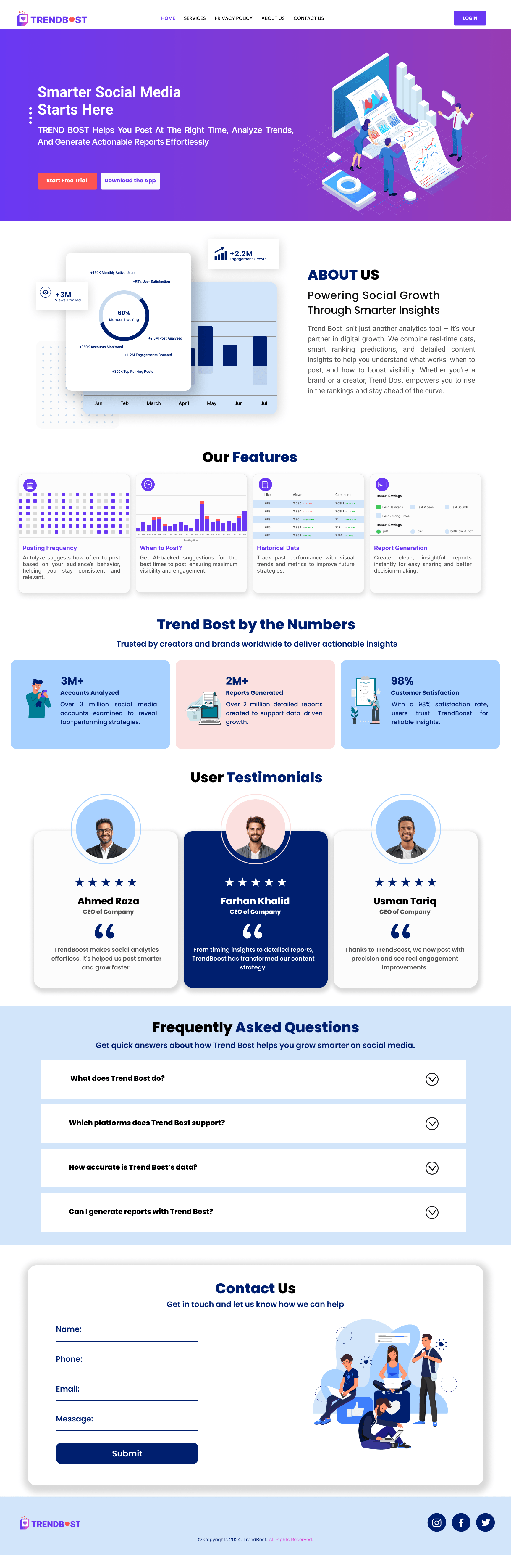 TrendBost Social Growth Platform